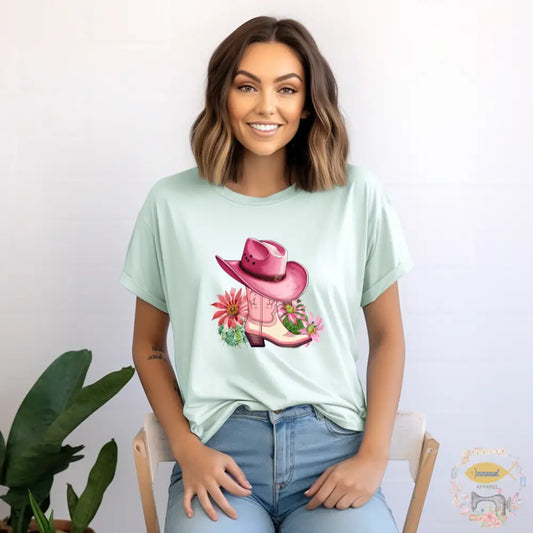 ’Cowboy Hat & Boot’ Tee T - Shirt